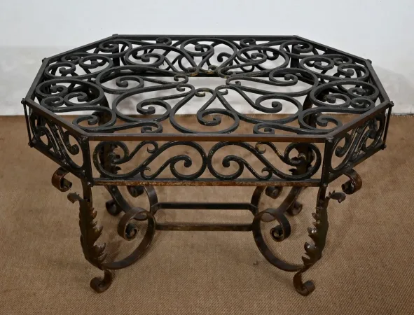 Table Basse en Fer Forgé – 1930