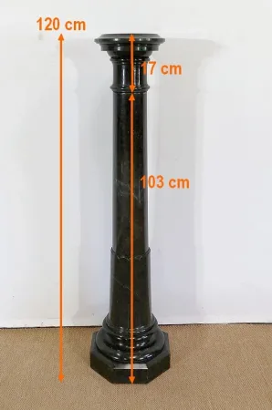Colonne à plateau tournant en Marbre Vert de Mer – 2ème moitié XIXe