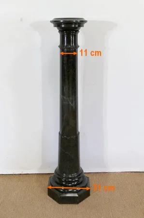 Colonne à plateau tournant en Marbre Vert de Mer – 2ème moitié XIXe