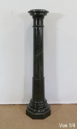 Colonne à plateau tournant en Marbre Vert de Mer – 2ème moitié XIXe