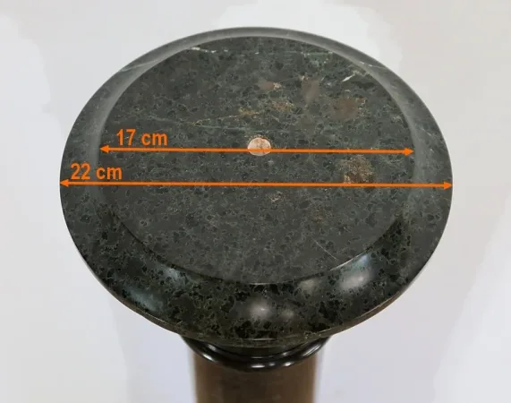 Colonne à plateau tournant en Marbre Vert de Mer – 2ème moitié XIXe