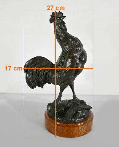 Bronze « Le Coq Gaulois », de G. Vacossin – Début XXe
