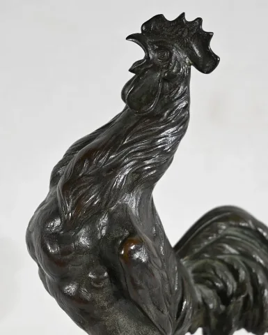 Bronze « Le Coq Gaulois », de G. Vacossin – Début XXe
