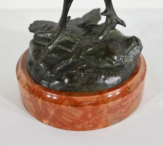 Bronze « Le Coq Gaulois », de G. Vacossin – Début XXe