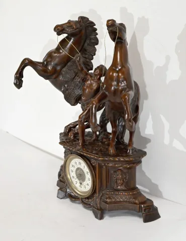 Ensemble de Cheminée "Les Chevaux de Marly", d’après G. Coustou – Début XXe