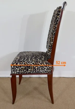 Suite de 4 Chaises en Hêtre massif – 1960