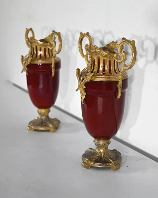 COPPIA DI CASSOLETTE IN STILE LUIGI XVI