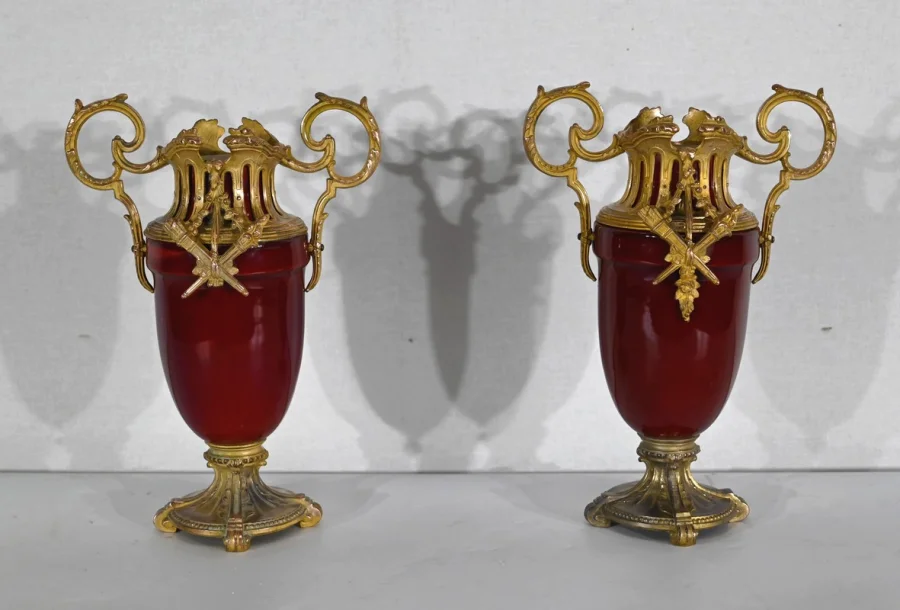 COPPIA DI CASSOLETTE IN STILE LUIGI XVI