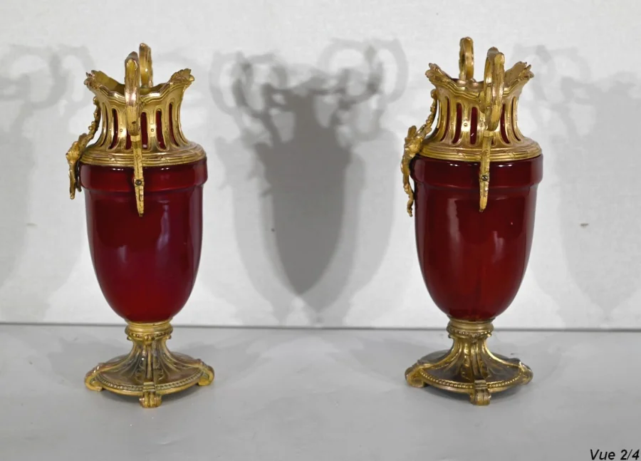 COPPIA DI CASSOLETTE IN STILE LUIGI XVI