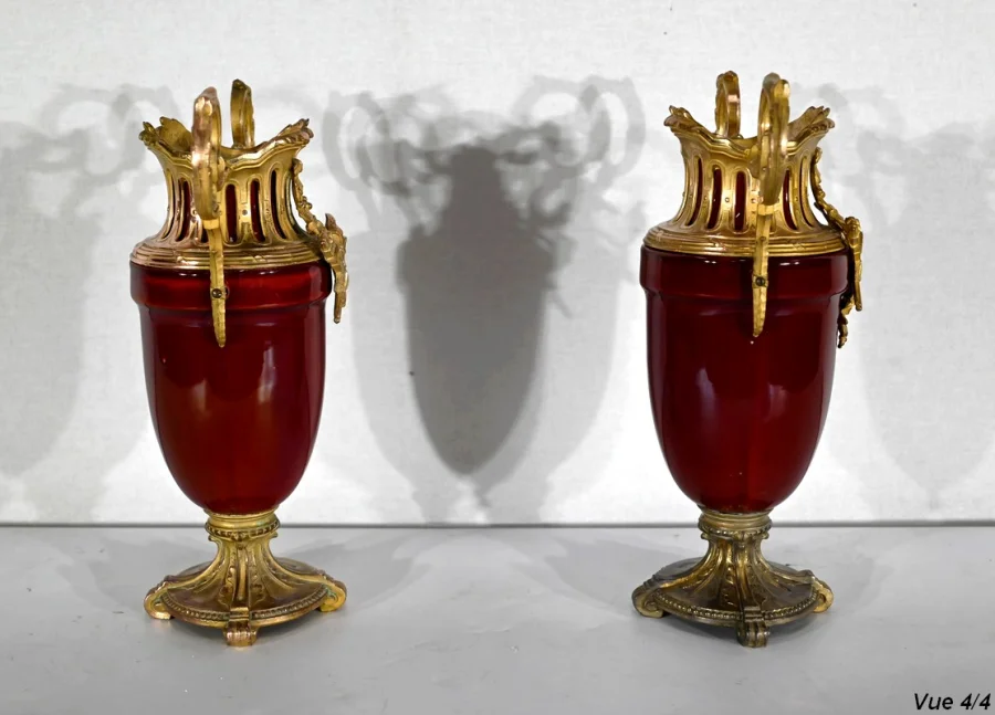 COPPIA DI CASSOLETTE IN STILE LUIGI XVI
