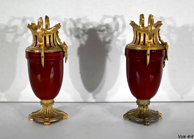 PAREJA DE CASSOLETTES ESTILO LUIS XVI