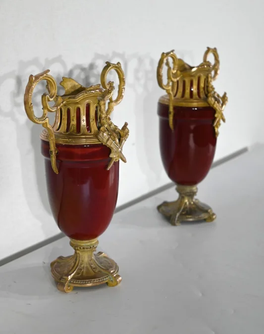 COPPIA DI CASSOLETTE IN STILE LUIGI XVI
