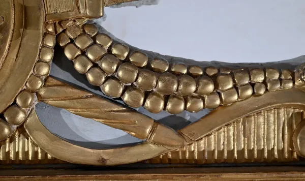 Miroir en Bois Doré, style Louis XVI – Fin XIXe