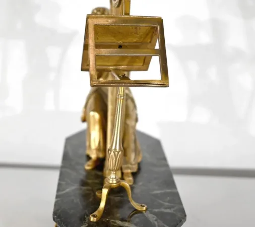 Garniture de Cheminée « La Harpiste » - XIXe