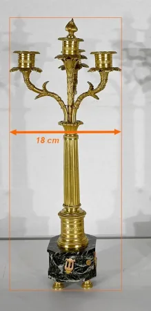 Garniture de Cheminée « La Harpiste » - XIXe