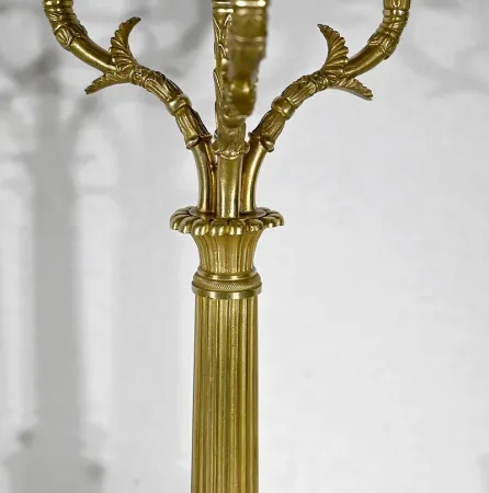 Garniture de Cheminée « La Harpiste » - XIXe