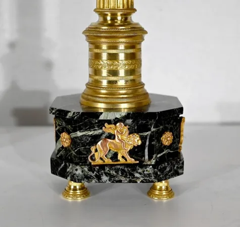 Garniture de Cheminée « La Harpiste » - XIXe