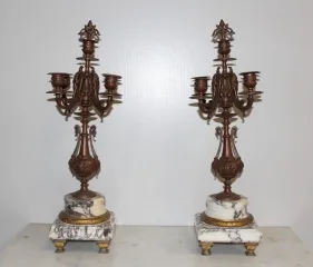 PAIR OF CANDELABRA