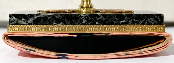 Rare Nécessaire de Bureau en Marbre et Bronze, style Empire – 2ème moitié du XIXe