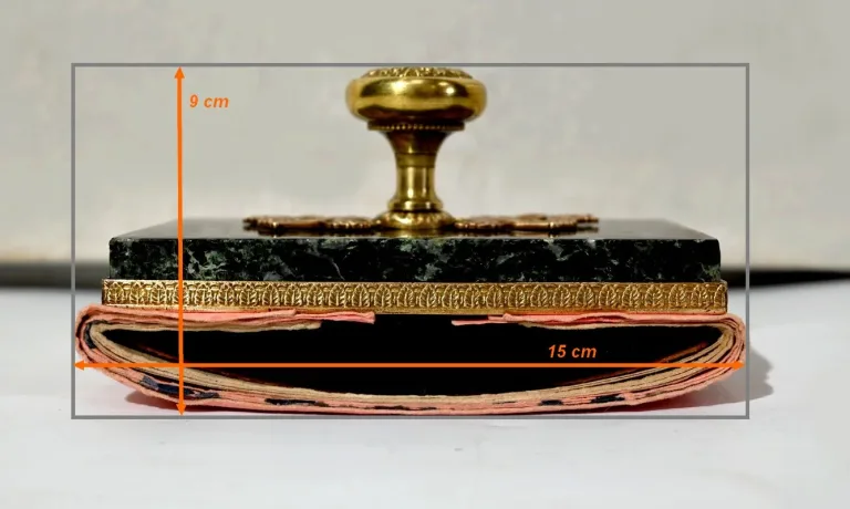 Rare Nécessaire de Bureau en Marbre et Bronze, style Empire – 2ème moitié du XIXe