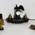 Rare Nécessaire de Bureau en Marbre et Bronze, style Empire – 2ème moitié du XIXe