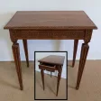 Petite Table d’appoint en Chêne massif, goût Louis XVI – 1900