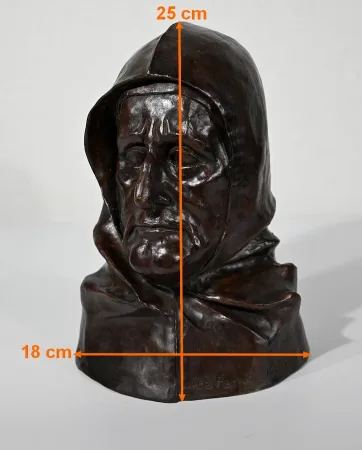 BRONZE OF LUCA PACIOLI by VALERIE ANJORAS