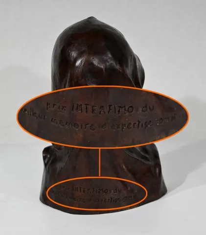 Bronze « Luca Pacioli » de V. Anjoras – XXe