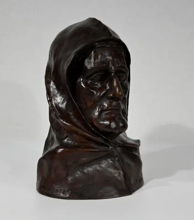 BRONZE OF LUCA PACIOLI by VALERIE ANJORAS