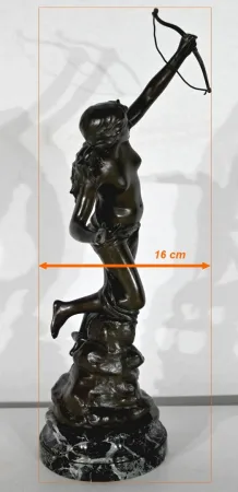 Bronze "Diane Chasseresse", signé J. Garnier – 2ème moitié du XIXe