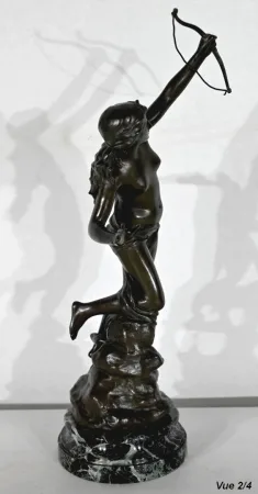 Bronze "Diane Chasseresse", signé J. Garnier – 2ème moitié du XIXe