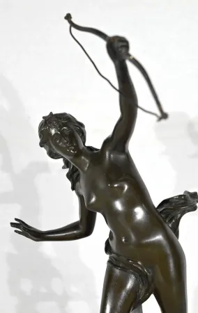 Bronze "Diane Chasseresse", signé J. Garnier – 2ème moitié du XIXe