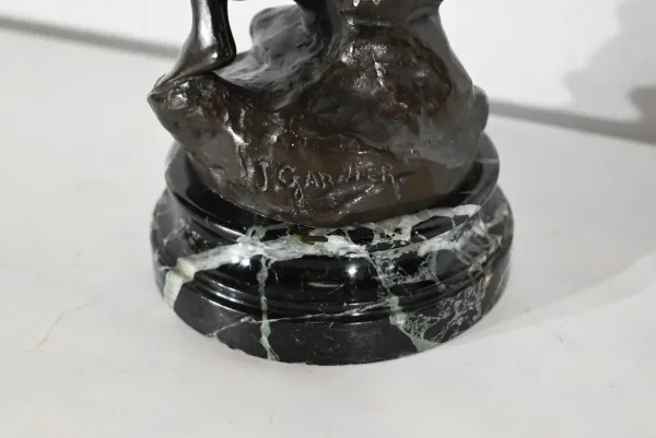 Bronze "Diane Chasseresse", signé J. Garnier – 2ème moitié du XIXe
