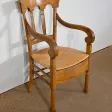 Fauteuil en Merisier massif, époque Empire – Début XIXe