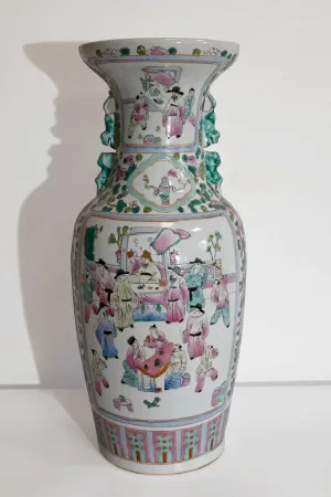 Important Vase en Porcelaine, Chine – XXe