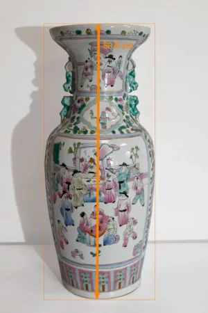 Important Vase en Porcelaine, Chine – XXe
