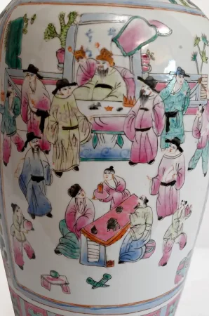 Important Vase en Porcelaine, Chine – XXe