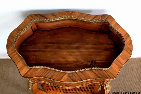 Jardinière en Marqueteries, style Louis XV, époque Napoléon III – Milieu XIXe