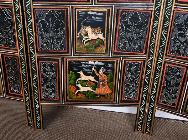 Paravent Indien Quatre Feuilles, Rajasthan – Début XXe