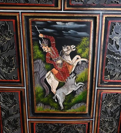 Paravent Indien Quatre Feuilles, Rajasthan – Début XXe