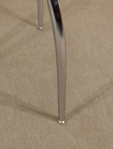 CHROME AND GLASS TABLE