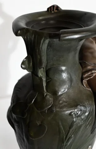 Paire de Vases en Régule, A. Moreau – Fin XIXe