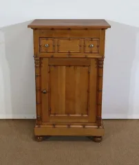 Petit Meuble en Merisier massif, goût Bambou, Art Nouveau – 1900