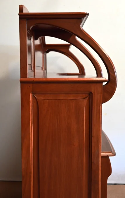 Important Buffet Vitrine en Acajou, attribué à la Maison E. Diot, Art Nouveau – 1900
