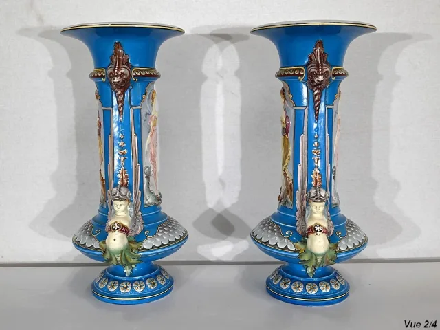 PAIR OF 19th CENTURY VASES