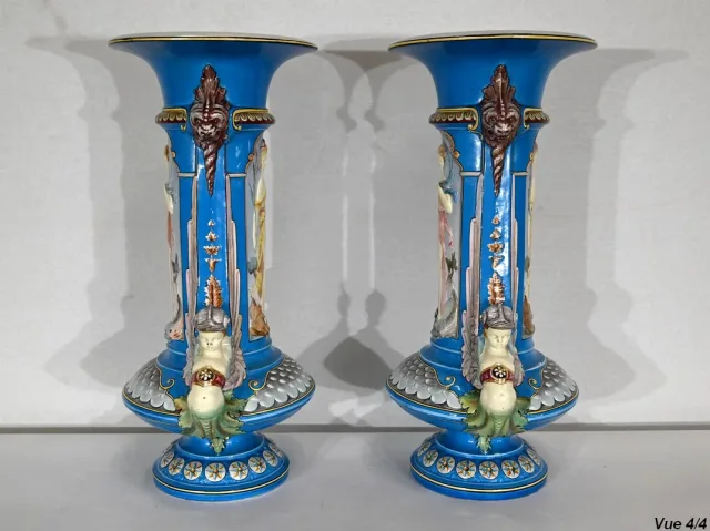 PAIR OF 19th CENTURY VASES