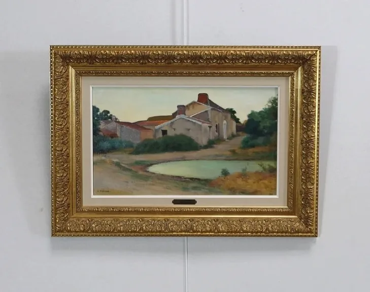 ÖL AUF LEINWAND signiert C. PERRON