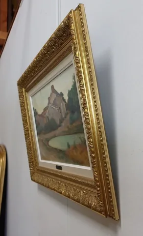 Tableau « Scène Champêtre », signé C. Perron – Début XXe