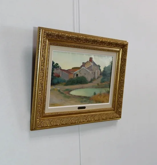 ÖL AUF LEINWAND signiert C. PERRON