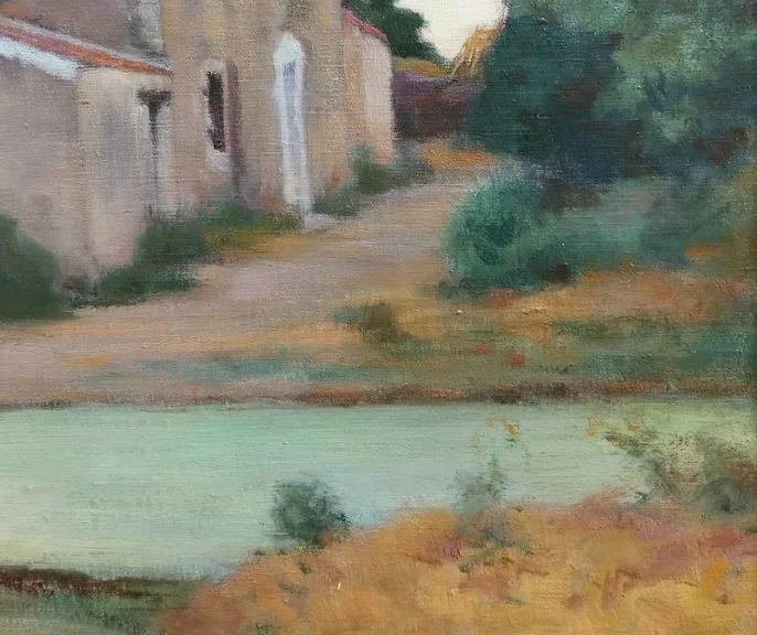 ÖL AUF LEINWAND signiert C. PERRON